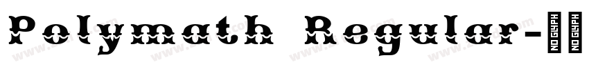 Polymath Regular字体转换